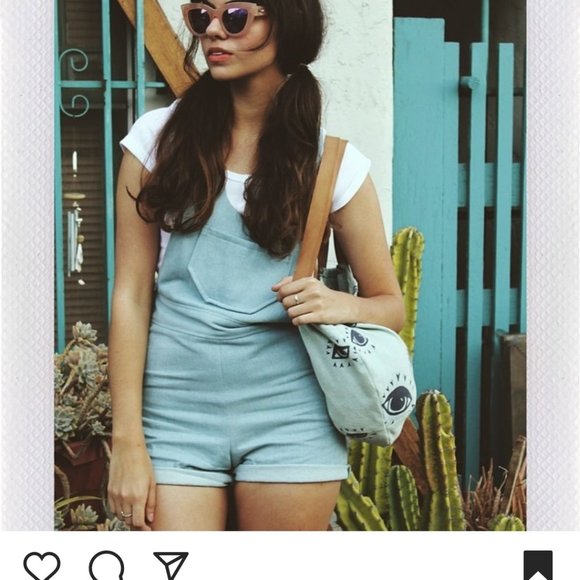 Lykke Wullf Fitted Short Overalls Romper - Small - Picture 8 of 8